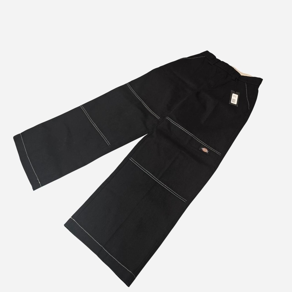 DICKIES SAWYERVILLE RECYCLED PANTS WOMEN BLACK - Size 2 R